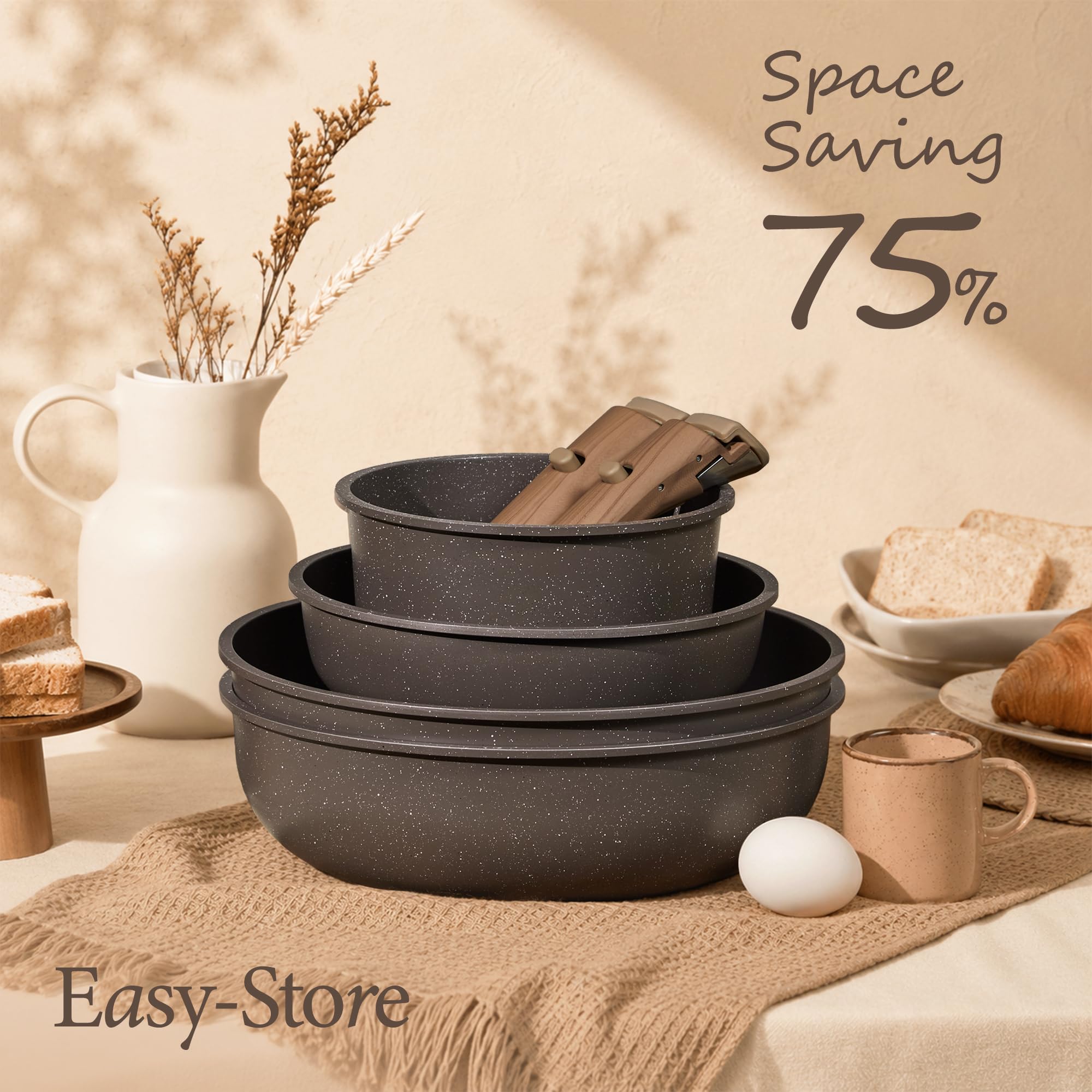 CAROTE 27 Piece Cookware Set - Non Stick Pots & Pans -4 CAROTE 27 Piece Cookware Set - Non Stick Pots & Pans -4