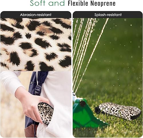 Miniatura 202 de MoKo - Estuche suave, ultra ligero, de neopreno, para lentes de sol, con cremallera y clip para cinturón