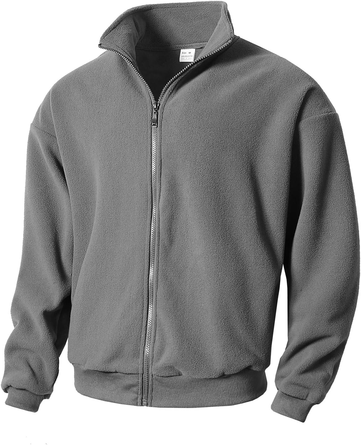 Mens Cardigan Jacket Long Sleeve fleece Warm Fall Coat Lightweight Sweatshirts Full Zip Cotton Sweater