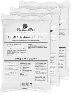 HaGaFe Herbstrasendünger Herbst Rasendünger Kaliumdünger Dünger, 30kg (3x10kg)