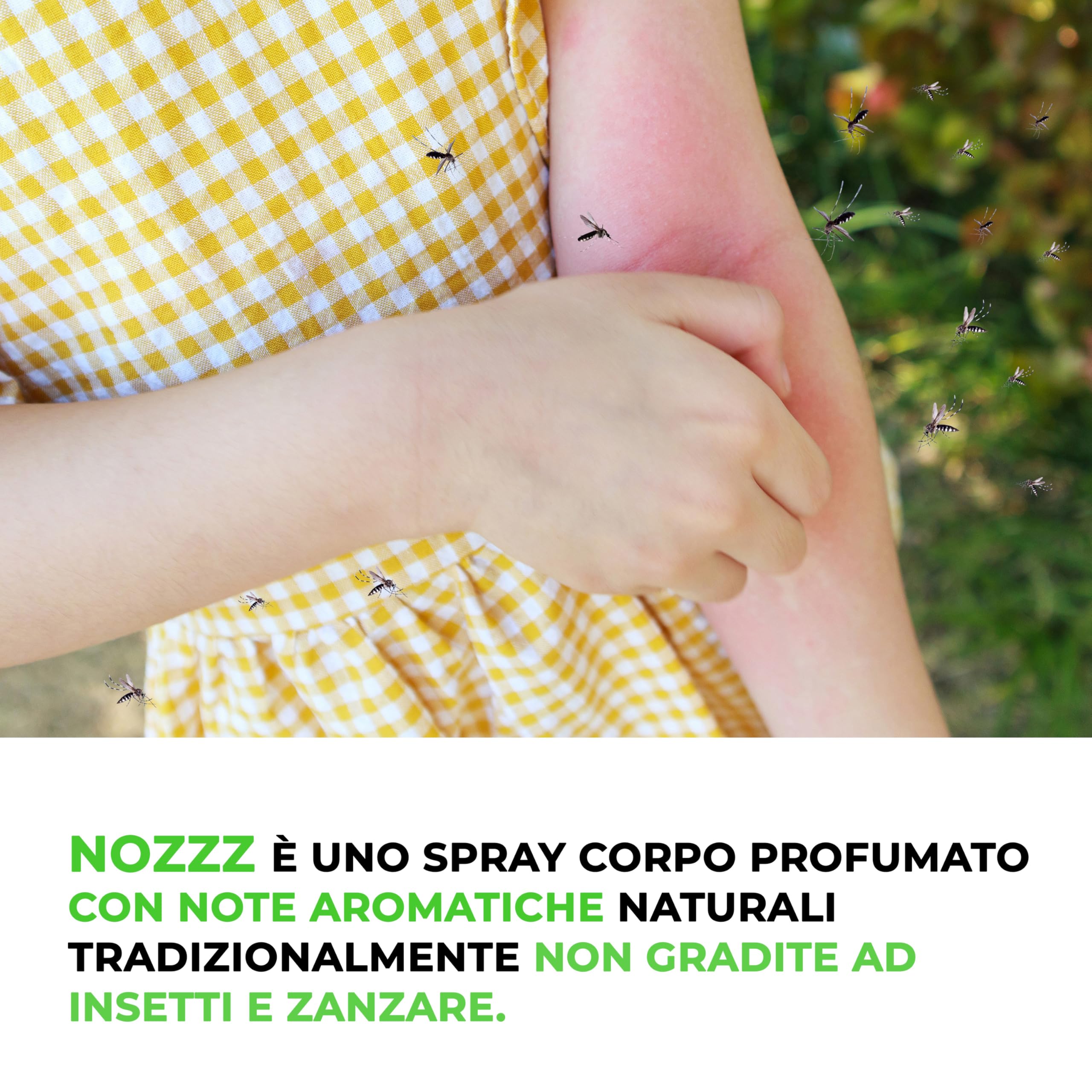 Dulàc - NOZZZ Spray Corpo Profumato per Bambini, 100 ml Spray Antipuntura, Protezione Lunga Durata, Contiene Aloe Vera, Repellente Zanzare e Insetti