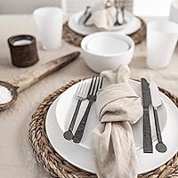 Vista 8 de MagicLinen Servilletas de cena de 100 % lino, servilletas de tela de cocina reutilizables para uso diario, juego de servilletas ecológicas para mesa