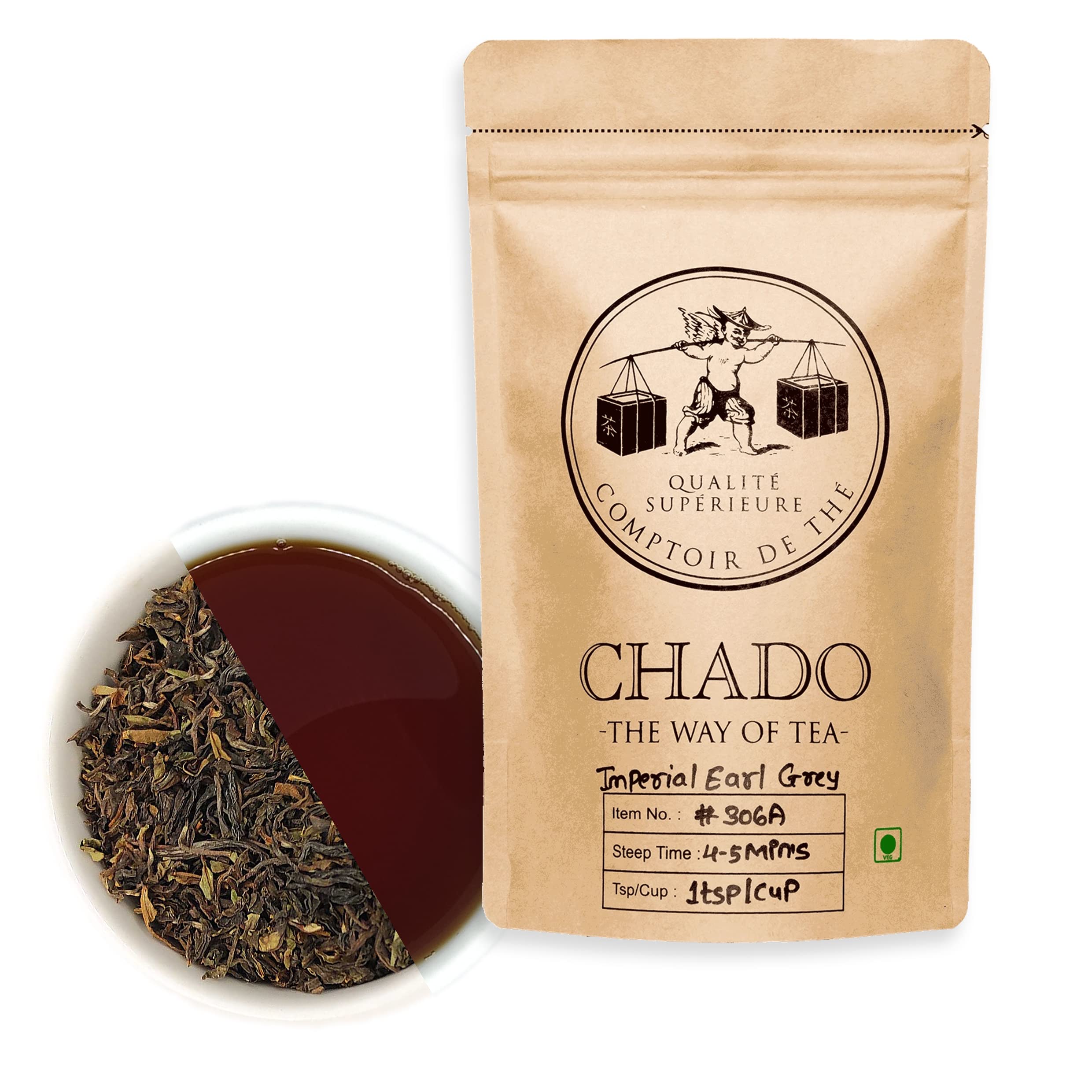 Chado Tea Imperial Earl Grey (Darjeeling Base) (50 g)| Makes 15 Cups|1 Infused|Loose Leaf Tea|Fresh Black Tea (B07VQR66MD) Amazon Price History, Amazon Price Tracker