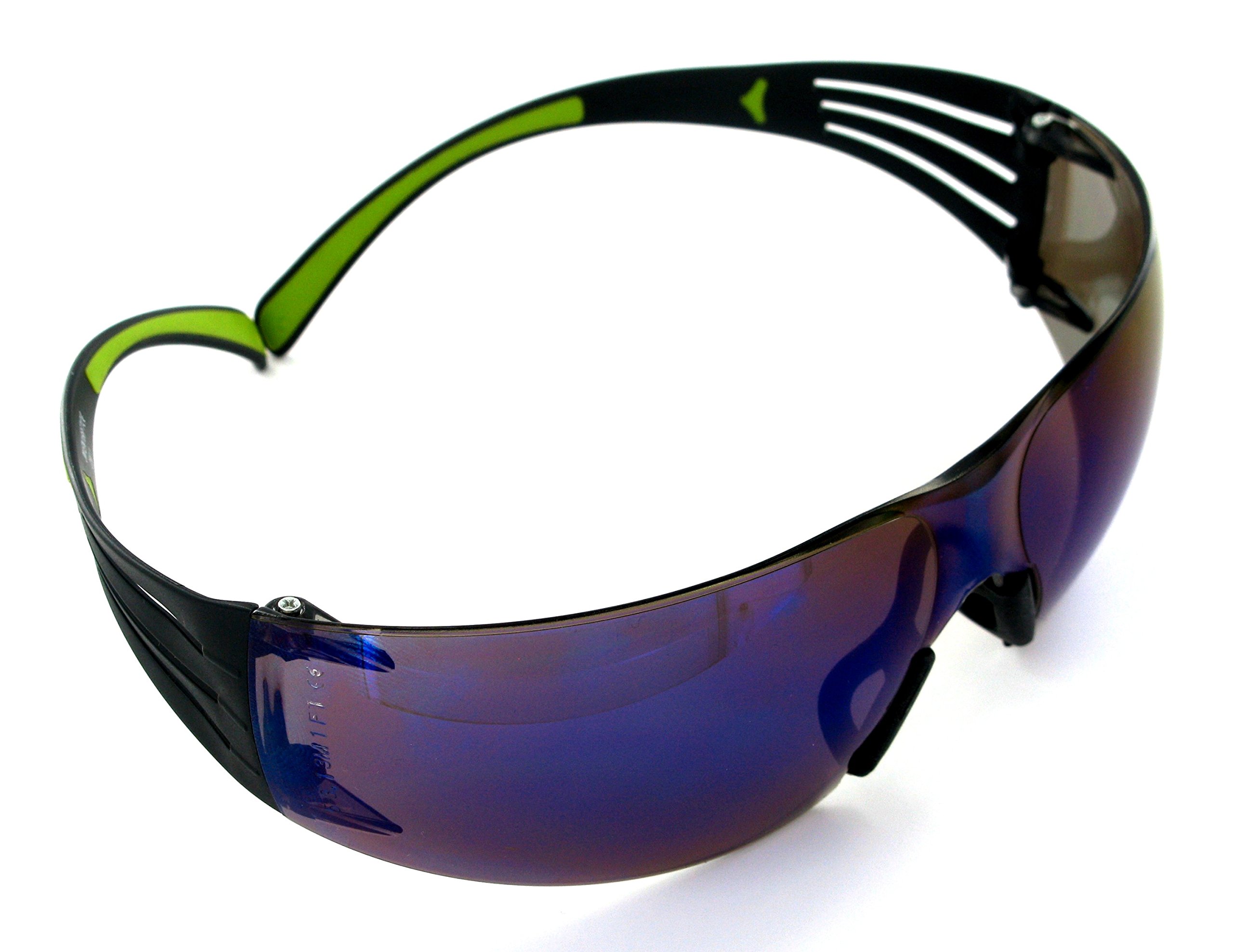 3M SecureFit Safety Spectacles, Anti-Scratch, Blue Mirror Lens, SF408AS-EU