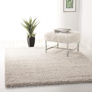 Soft Fluffy Shag Area Rugs For Living Room,Shaggy Floor Rectangular Carpet For Bedroom,Girls Carpets Kids Home Decor Rugs,Cute Luxury Non-Slip[Size 3X5 Feet].,Beige