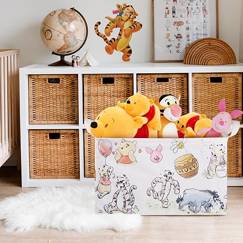 Miniatura 6 de Cesta de almacenamiento de osos, cesta grande de lona plegable con revestimiento de polietileno impermeable, para niños y niñas, baño, dormitorio