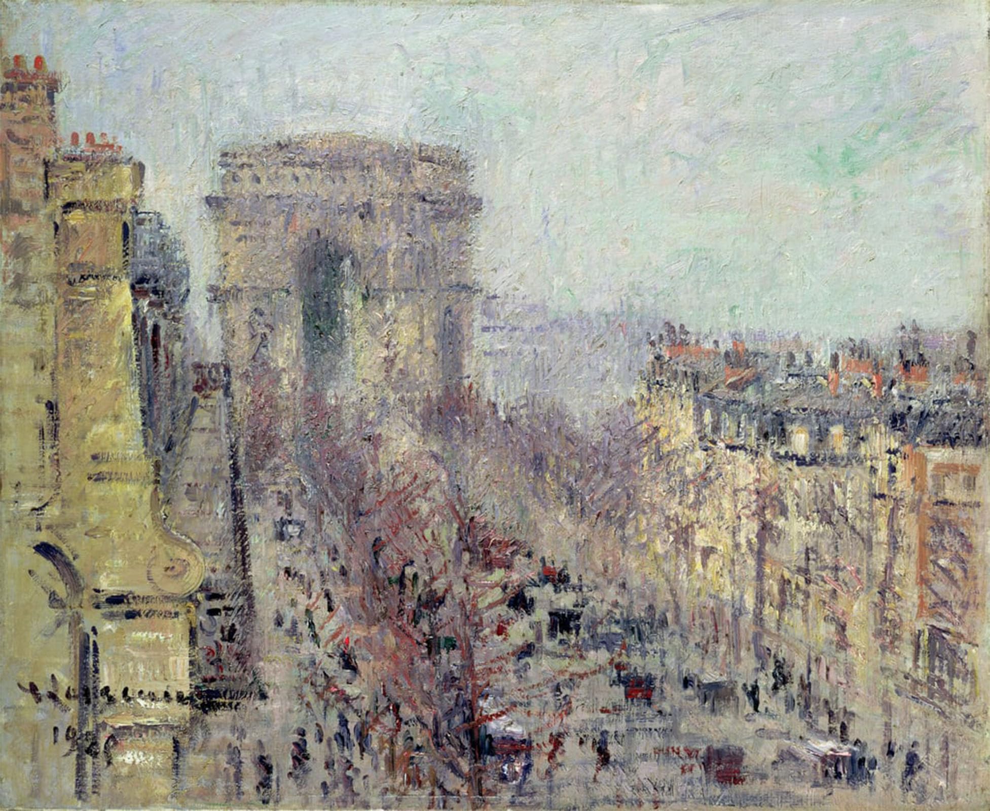 POSTERIIk Famous Animal Posters Vintage Picture Avenue De Friedland Paris by Gustave Loiseau Modern Wall Decor for Home Decor 60x90cm