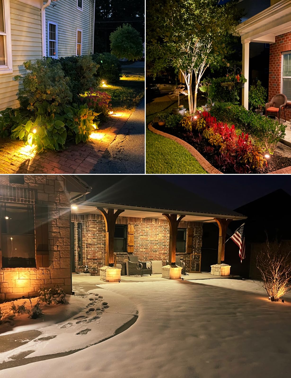 ZOTOYI Impermeabile IP68 Faretti da Giardino Kit Illuminazione Giardino 32M 10-in-1 con Adattatore, 30W LED Luce Calda 3100K per Prati, Viali d'Ingresso, Eventi all'Aperto
