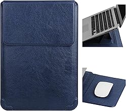HoYiXi 14'' Laptop Sleeve Case Bag with Stand for Mac Book Pro 14 2021/ASUS Vivobook 14/HP Pavilion X360/IdeaPad 14/Huawei Matebook 14'' & 13.3-14" DELL Acer Laptop Sleeve, Blue