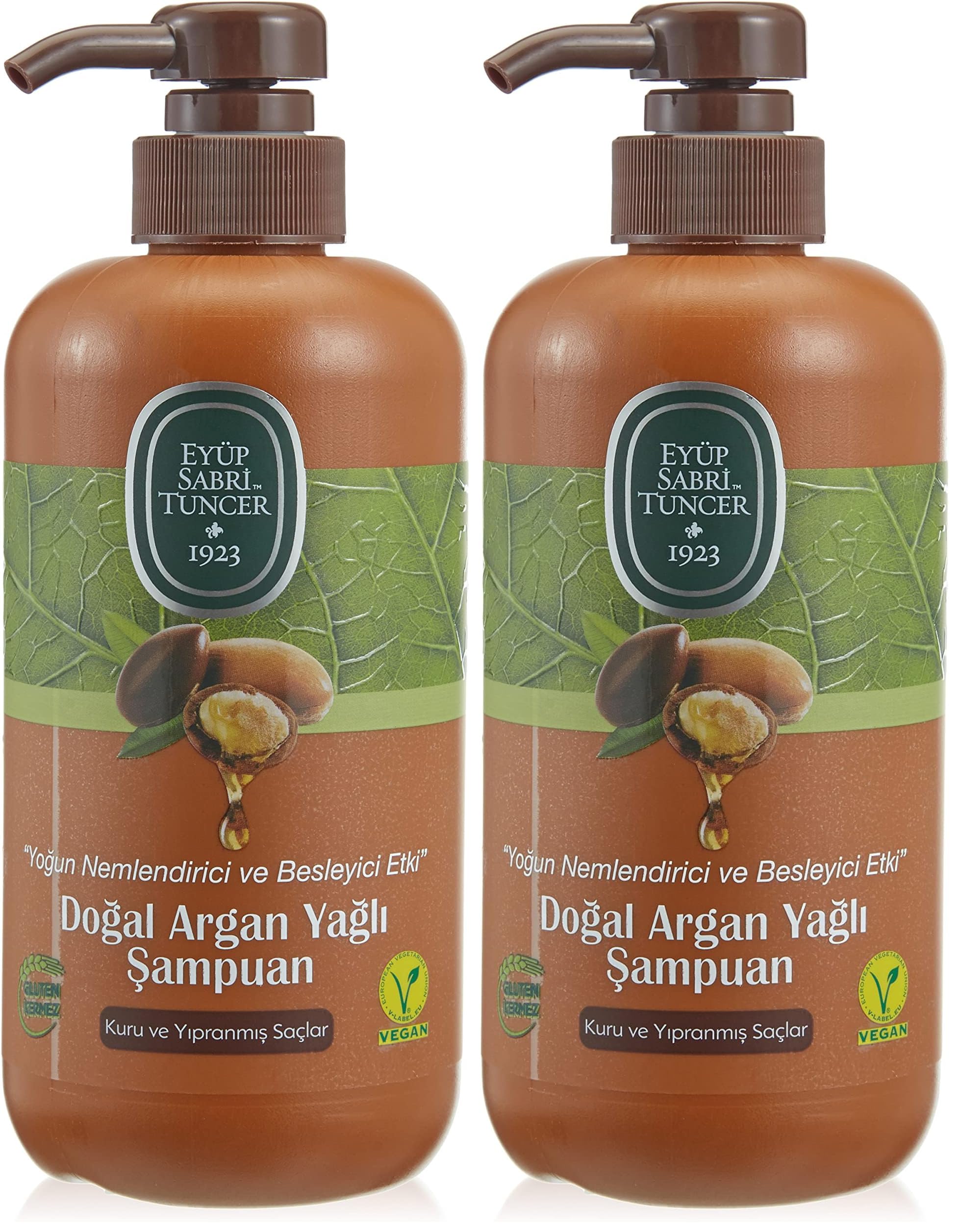 Eyüp Sabri Tuncer Doğal Argan Yağlı Şampuan 600 ml (2 paketi)