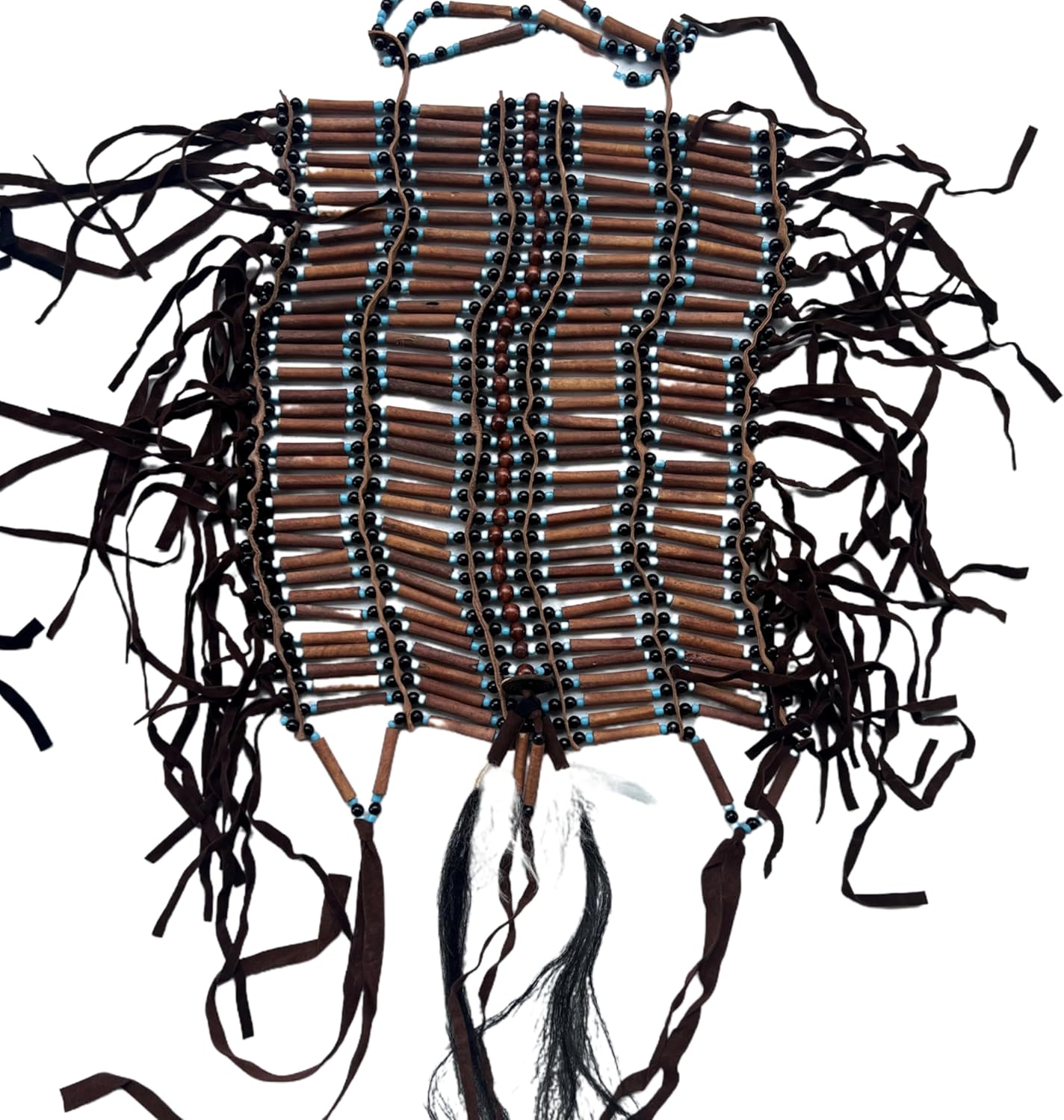 Vibrant Indian Beaded Breast Chest Plate: 14-Inch in Three Colors