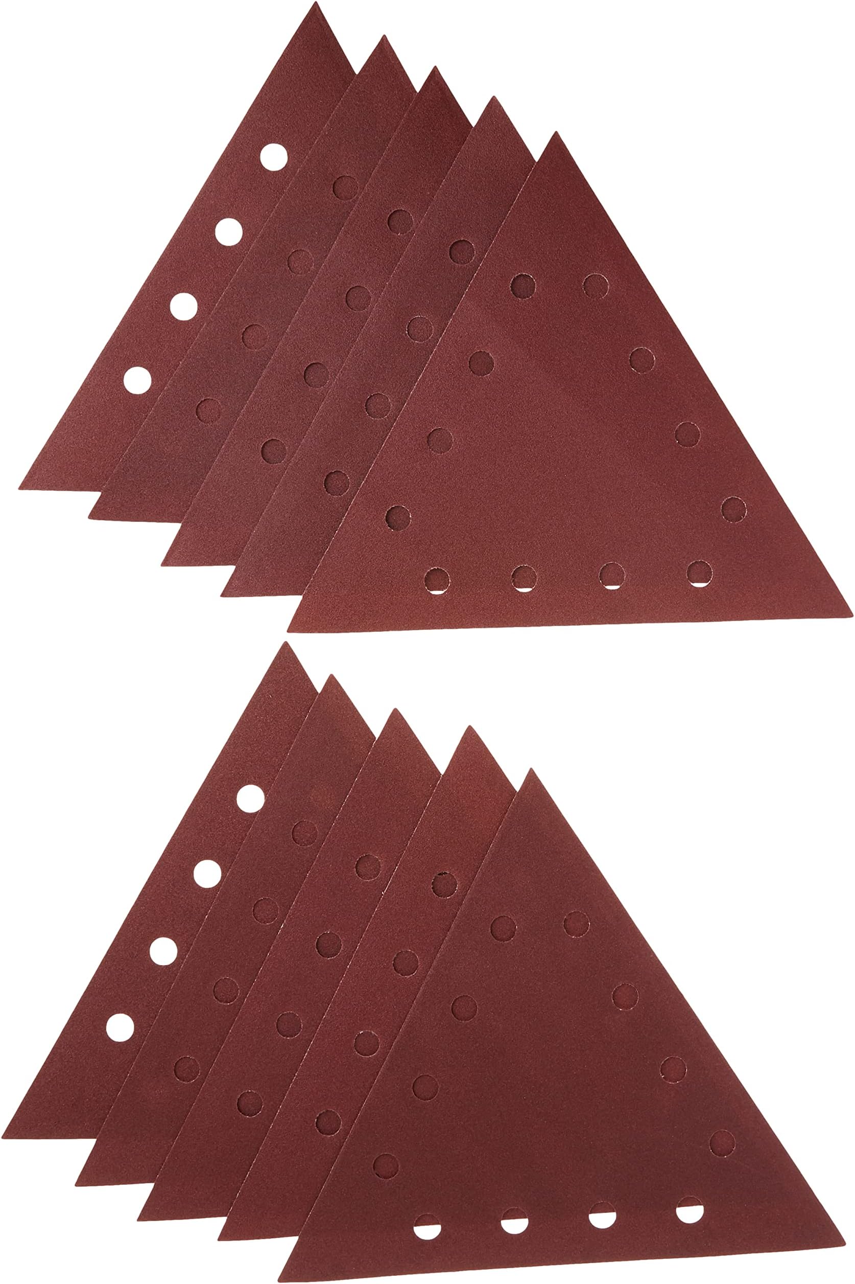 WEN6377SP120 120-Grit Hook & Loop 11-1/4-Inch Triangle Drywall Sander Sandpaper, 10 Pack