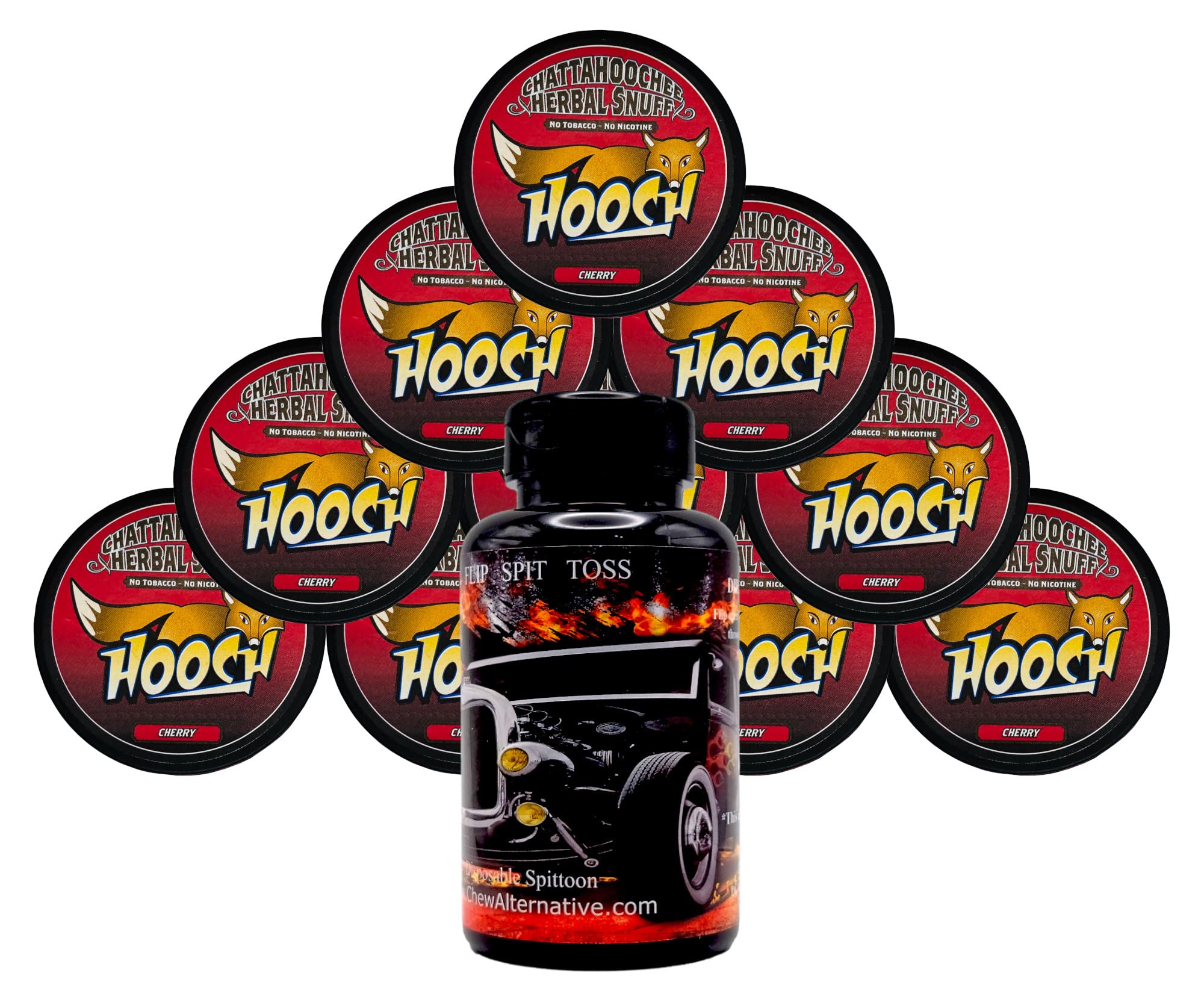 DC Crafts NationMud Bud Spittoon with 10 Cans Hooch Herbal Snuff Cherry Rough Cut - Hot Rod