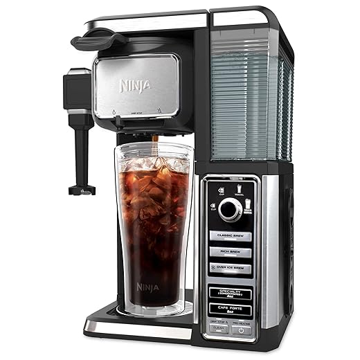 Ninja Single-Serve, Pod-Free Coffee Maker Bar with Hot and Iced Coffee, Auto-iQ, Built-In Milk Frother, 5 Brew Styles, and Water Reservoir (CF112)