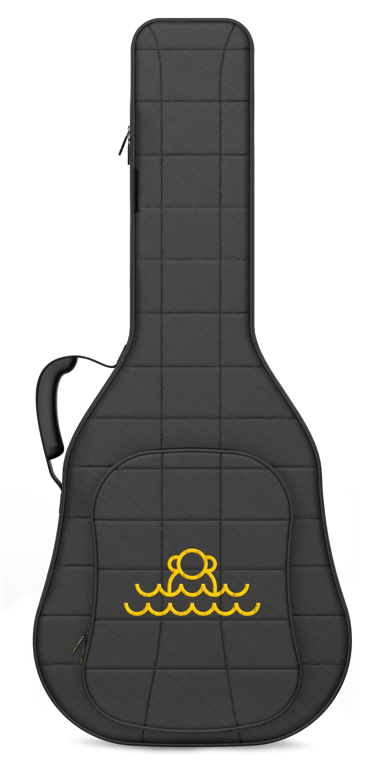 Monkey Loop Rocking Acoustic - Borsa per Chitarra con Imbottitura da 26 mm - Borsa Semirigida per Chitarra Acustica - Tasca Esterna per Accessori - Cinghie Regolabili - Resistente all´Acqua