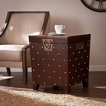 Amazon.com: SEI Furniture Nailhead Storage Trunk End Table