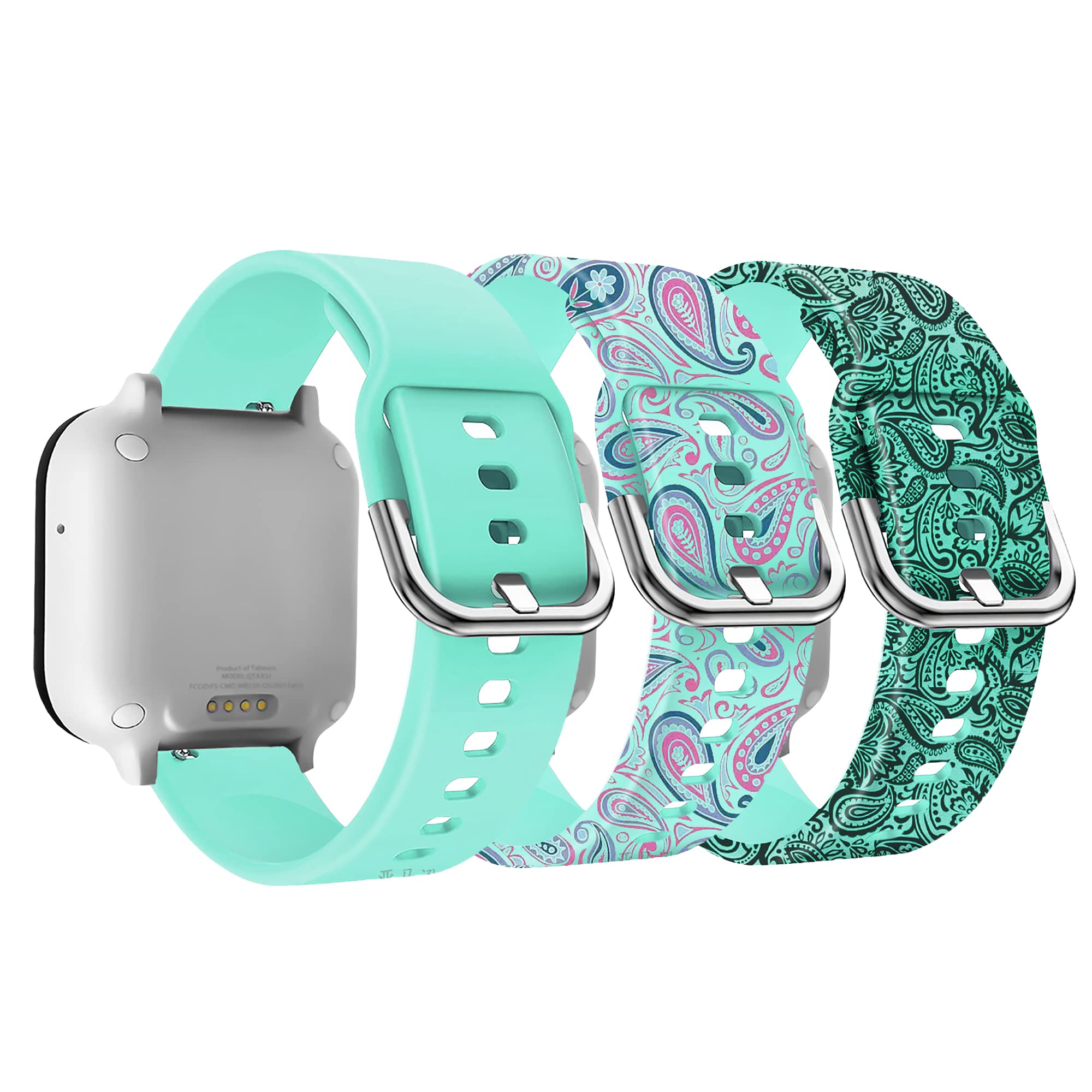 3 Pack Kids Watch Band Compatible with Gizmo Watch 3 2 1 Band Replacement/T-Mobile Syncup/Gabb Watch 3 2 1 Bands for Boys Girls,20mm Silicone Watch Band Small Size Wrist Strap