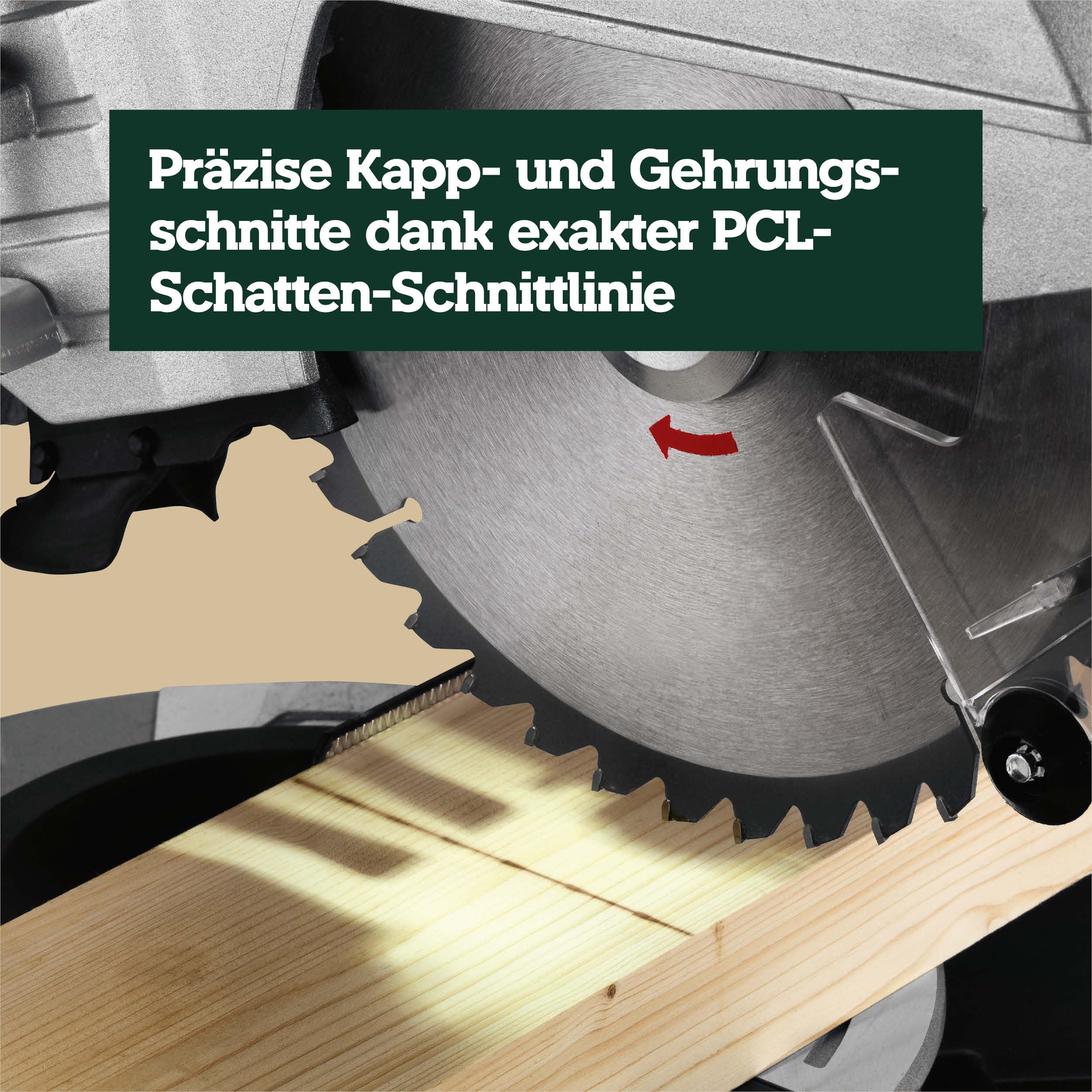 metabo Kapp- und Gehrungssäge KGS 254 M, Zugfunktion, 254 mm Sägeblatt | Präzise LED Schnittlinie PCL, Sanftanlauf, inkl. Sägeblatt Precision Cut Wood, Materialklemme & Spänefangsack