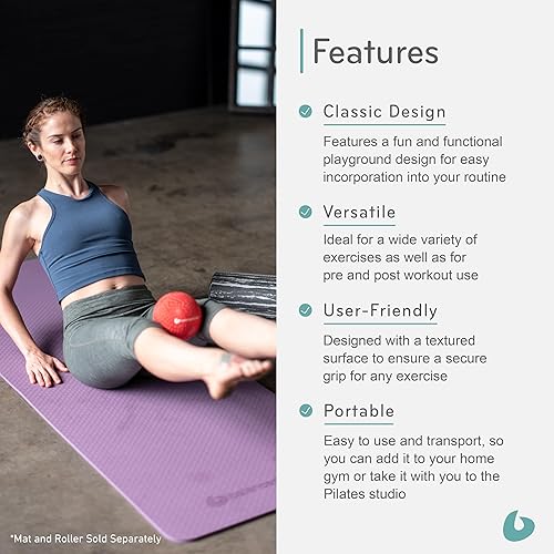 Miniatura 4 de Balanced Body Bola de juegos, herramienta de masaje y alineación, esfera de ejercicio inflable, 5 pulgadas