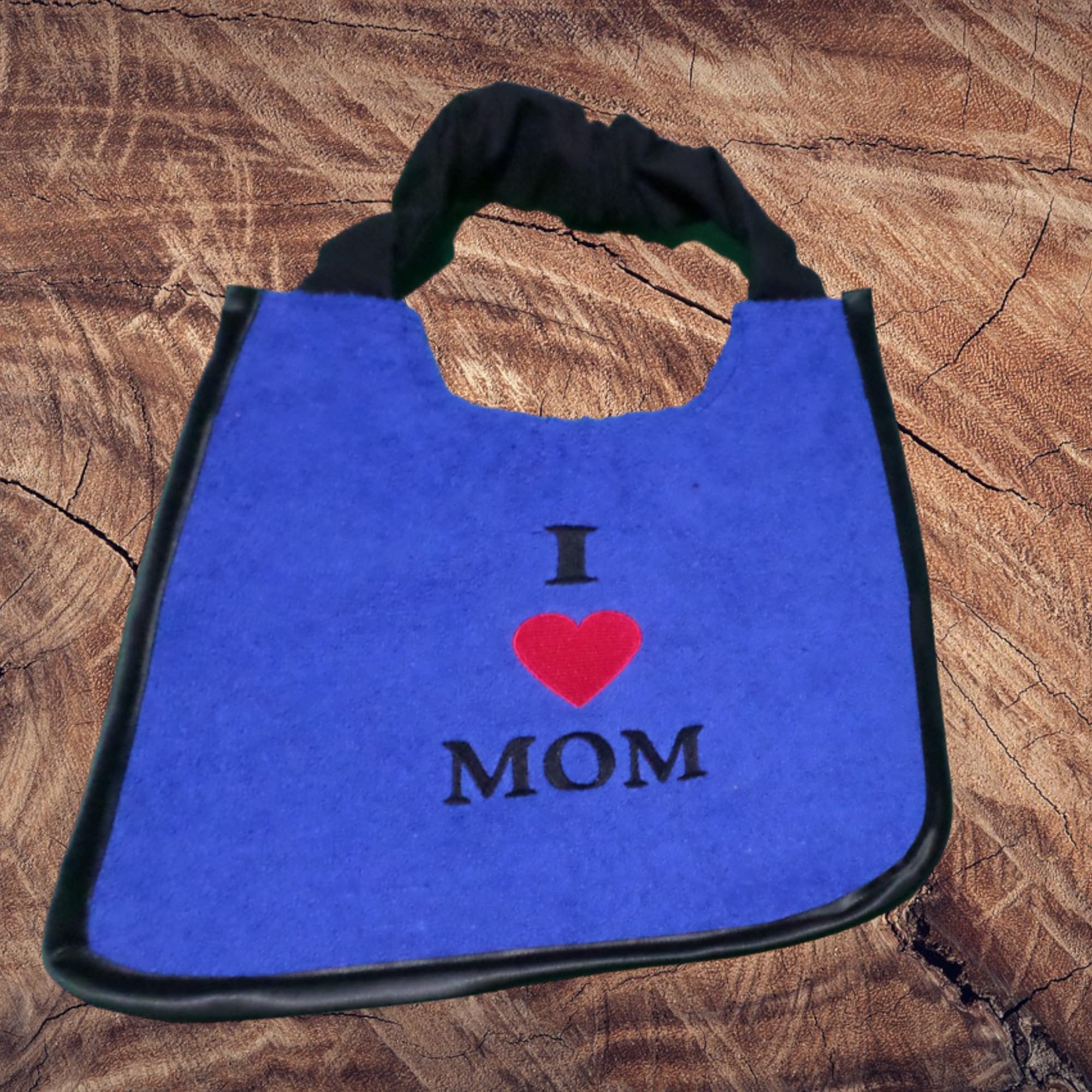 Pettorina personalizzata per cani che sbavano - I Love Mom - materiale impermeabile di alta qualità - laccetto da collo super confortevole e regolabile - cane Terranova, San Bernardo - elegante