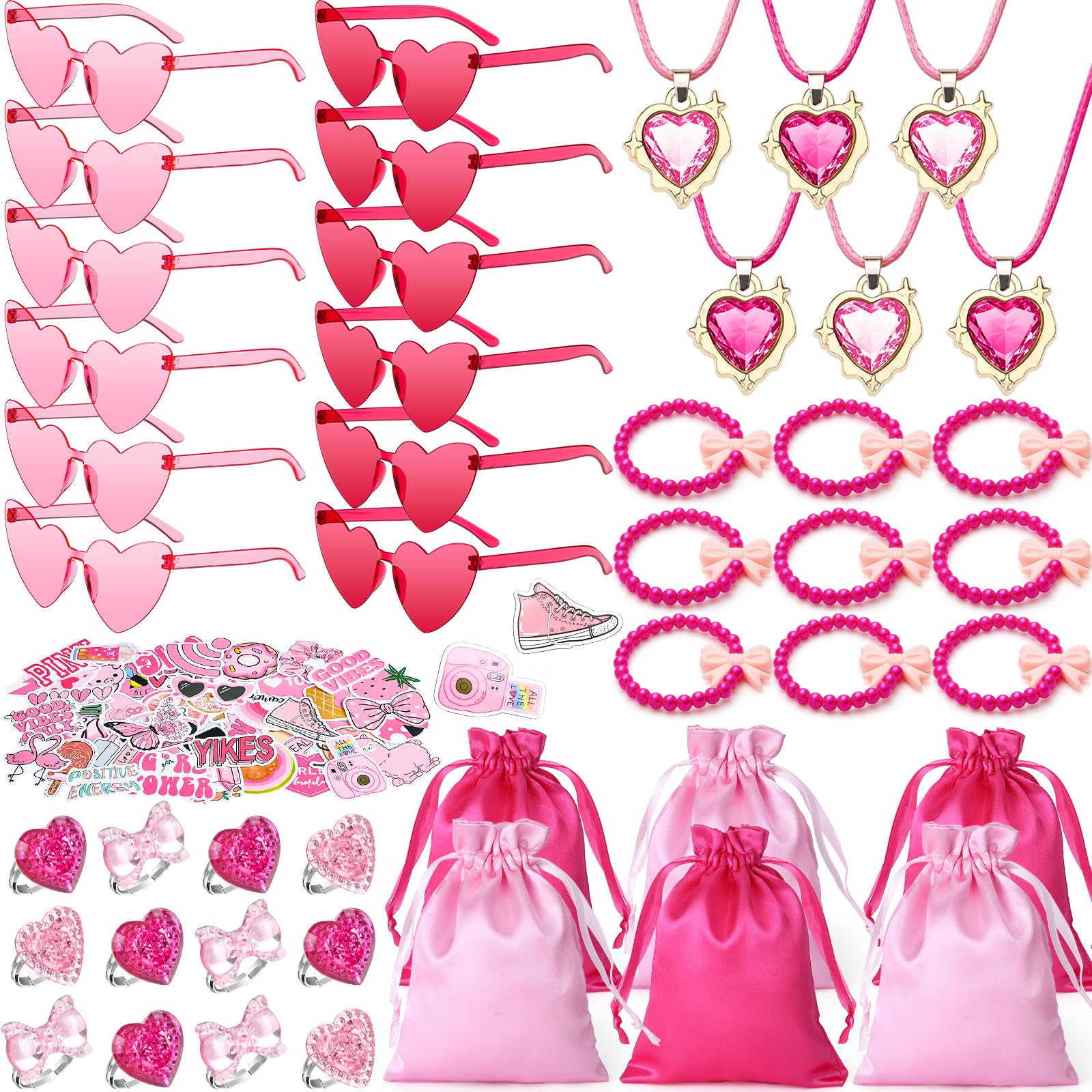 Amazon.com: Winrayk Pink Party Favors Princess Birthday Supplies for ...