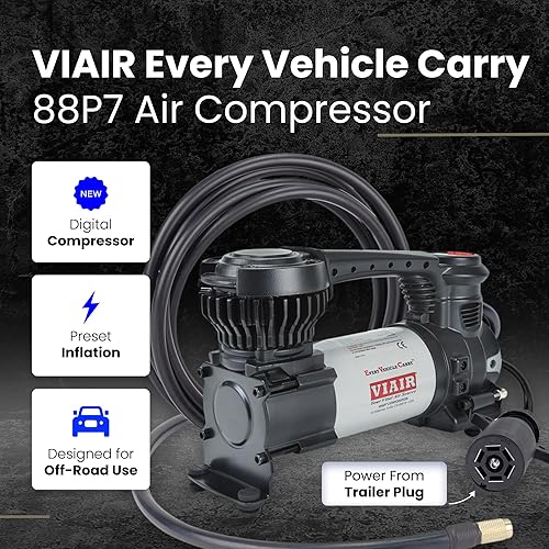 Miniatura 9 de Compresor de are portátil y paquete medidor de presión de neumáticos digital Viair Compresor de aire  Plateado