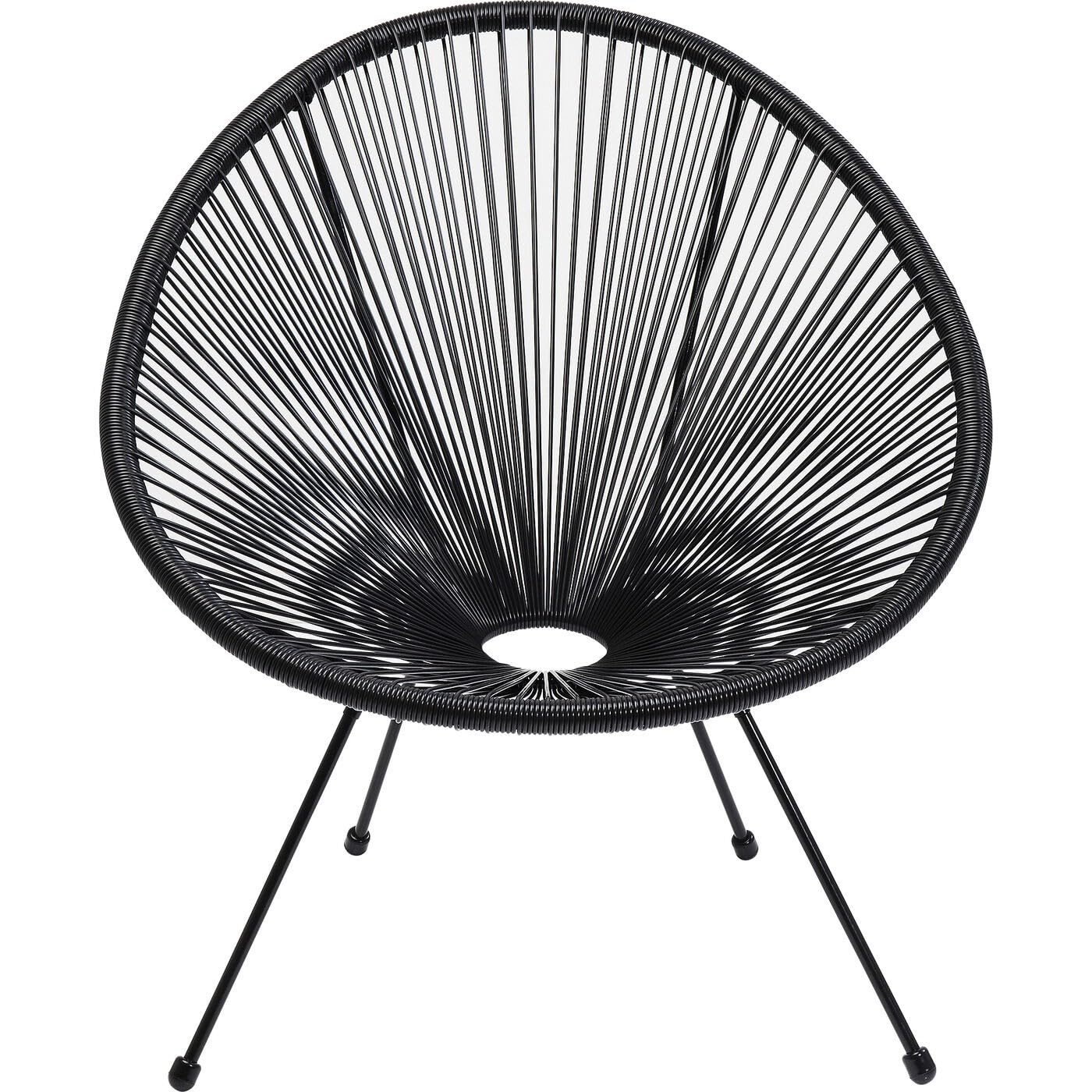 Kare Salon de Jardin Acapulco Noir Design