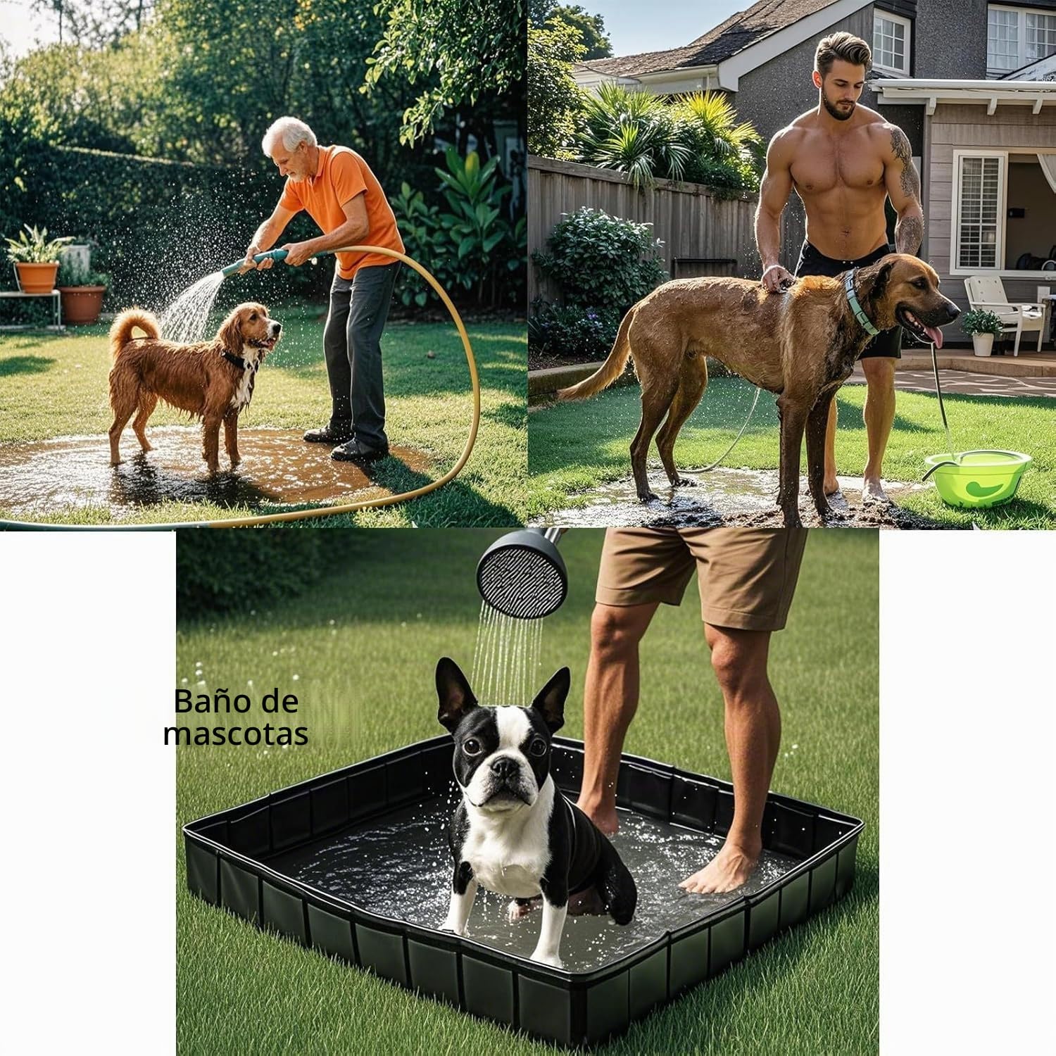 Genérico Portatil Plato De Ducha para Camping, Base De Ducha Plegable PortáTil, Multifuncional para Exteriores E Interiores, con DesagüE para Caravanas Playa, Alfombrilla Impermeable