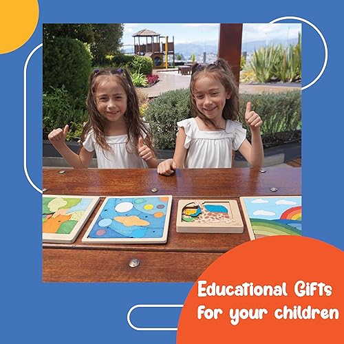 Miniatura 6 de Tiburones en peligro de extinción  Rompecabezas de madera multicapa para niños  Martillo, gran tiburón blanco, tiburón ballena, tiburón oscuro,