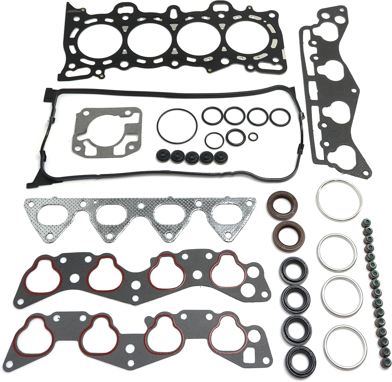 Garage-Pro Head Gasket Set Compatible With 1996-2000 Honda Civic, For 1996-1997 Honda Civic del Sol, For 1997-1998 Acura EL, 1.6L Eng. Multi-Layered Steel