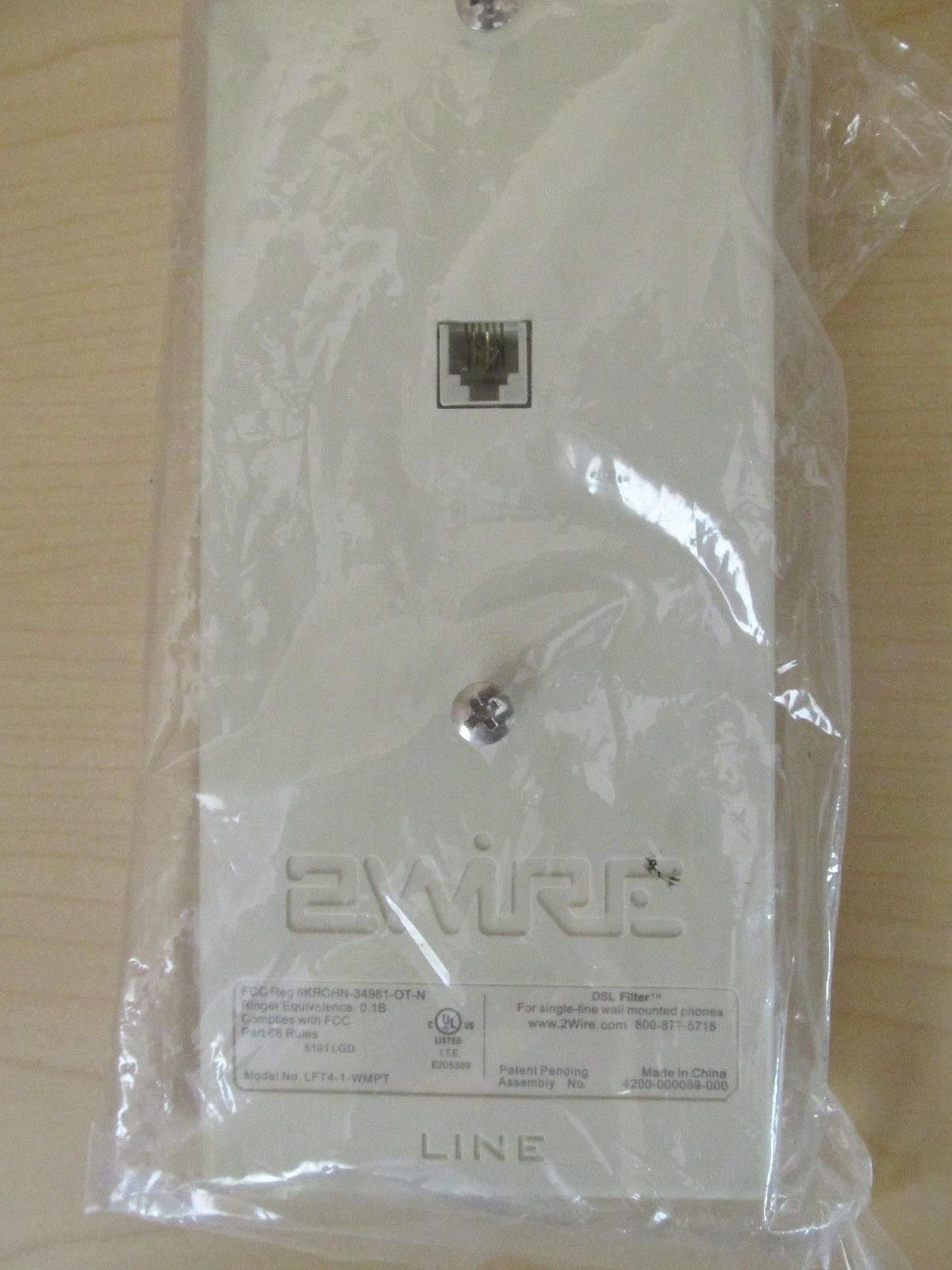 2Wire DSL Filter Single Line Wall Mount LFT 4-1-WM