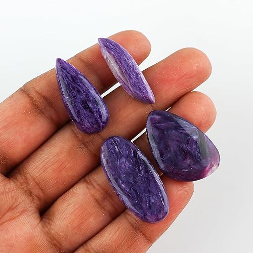 Vista 7 de (5 piezas) piedra preciosa natural de jaspe de sangre, cabujón suelto al por mayor, fabricación de joyas de bricolaje, envoltura de alambre, Lapis