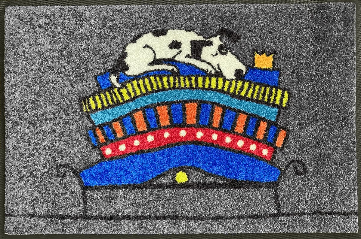 Salonloewe Fussmatte Fairy Dog I Schmutzfangmatte & Fußabtreter für Innen 50 x 75 cm