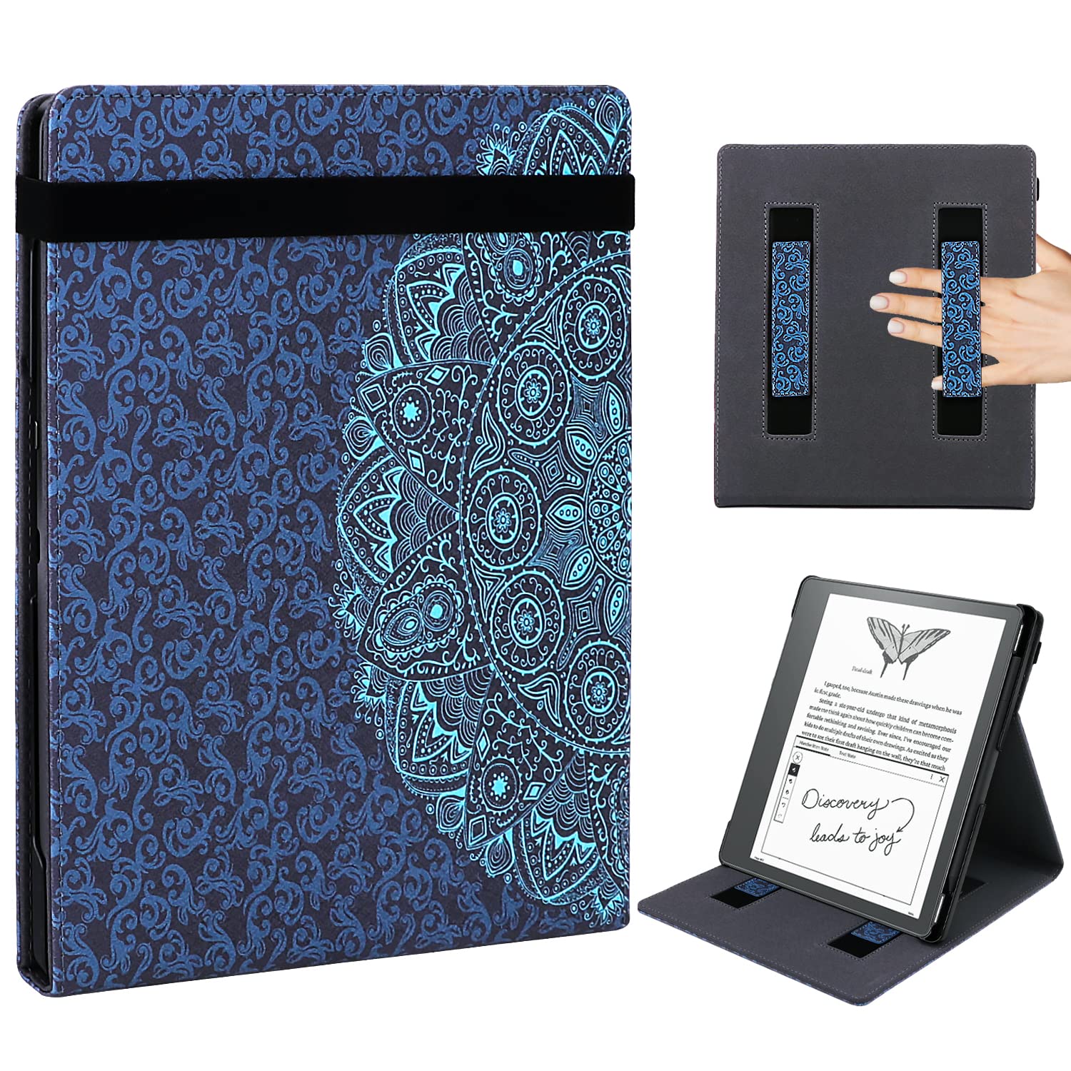 For Amazon Kindle Scribe 10.2 Inch 2022, 360 Degree Rotating Stand Shell Drop Protective Multi-viewing Angle Holder Folio Cover Case For Amazon Kindle Scribe 10.2" 2022, Pink - View #12