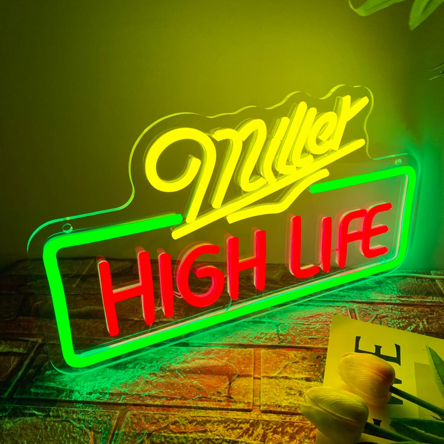 Beer Neon Sign Dimmable Bar Beer Neon Lights for Wall Decor, Wall Lights for Bedroom Living Room Neon Modern Decor Bar Pub Club Man Cave Game room decor(15.7 * 8.6in) - Image 2