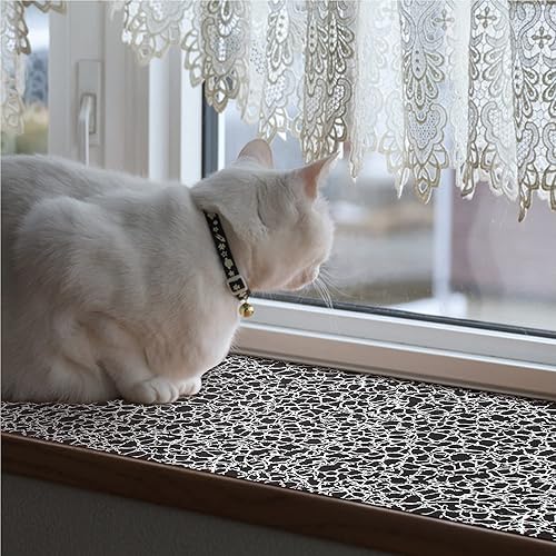 Miniatura 9 de Revestimiento de estante de 12 x 120 pulgadas con tijeras y cinta métrica para armarios de cocina, forro de cajón de PVC para tocador de baño,