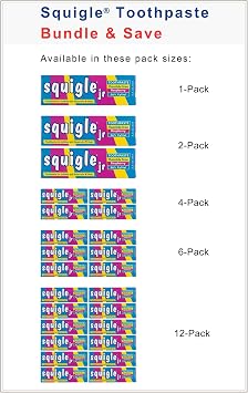 Squigle Jr Kids 36% Xylitol Toothpaste, Fluoride-Free, Raspberry Flavour
