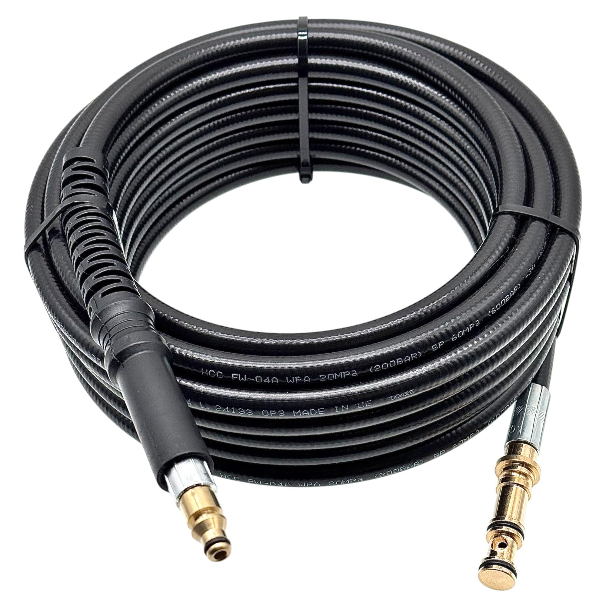 Tubo ad alta pressione adatto per idropulitrice Nilfisk Premium 190 P 160.2, ricambio per 6528611, versione Superflex per Compact Dynamic Core Excellent serie (10 metri)