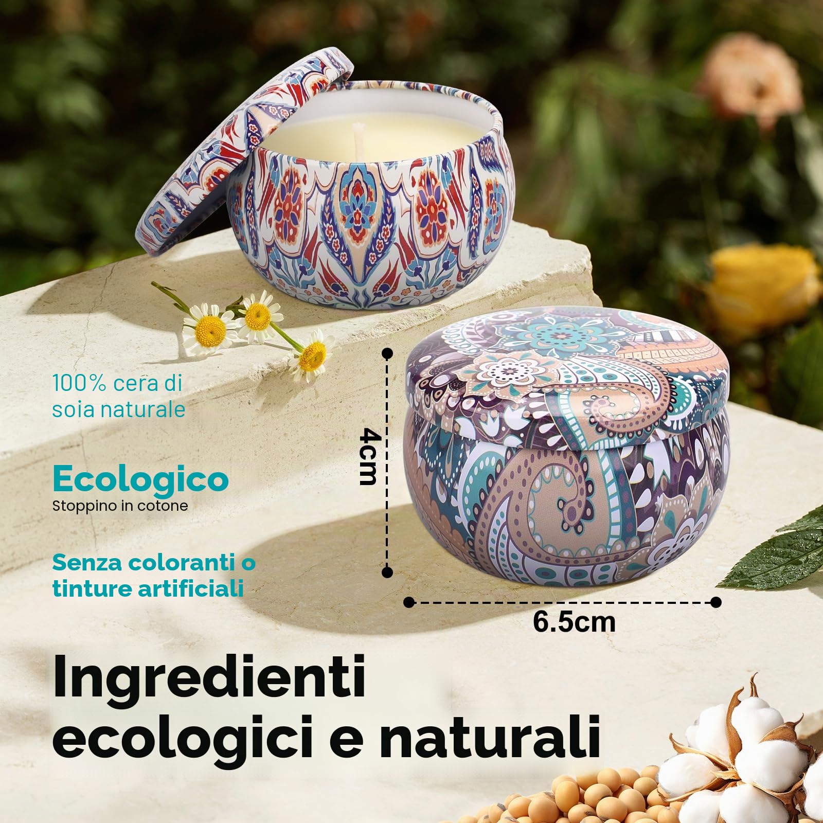 Set di 18 candele profumate per donne, per aromaterapia, per Natale, per compleanno, San Valentino, festa della mamma, giardino, bagno, yoga
