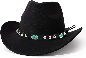 Lisianthus Felt Wide Brim Western Cowboy Hat for Men & Women
