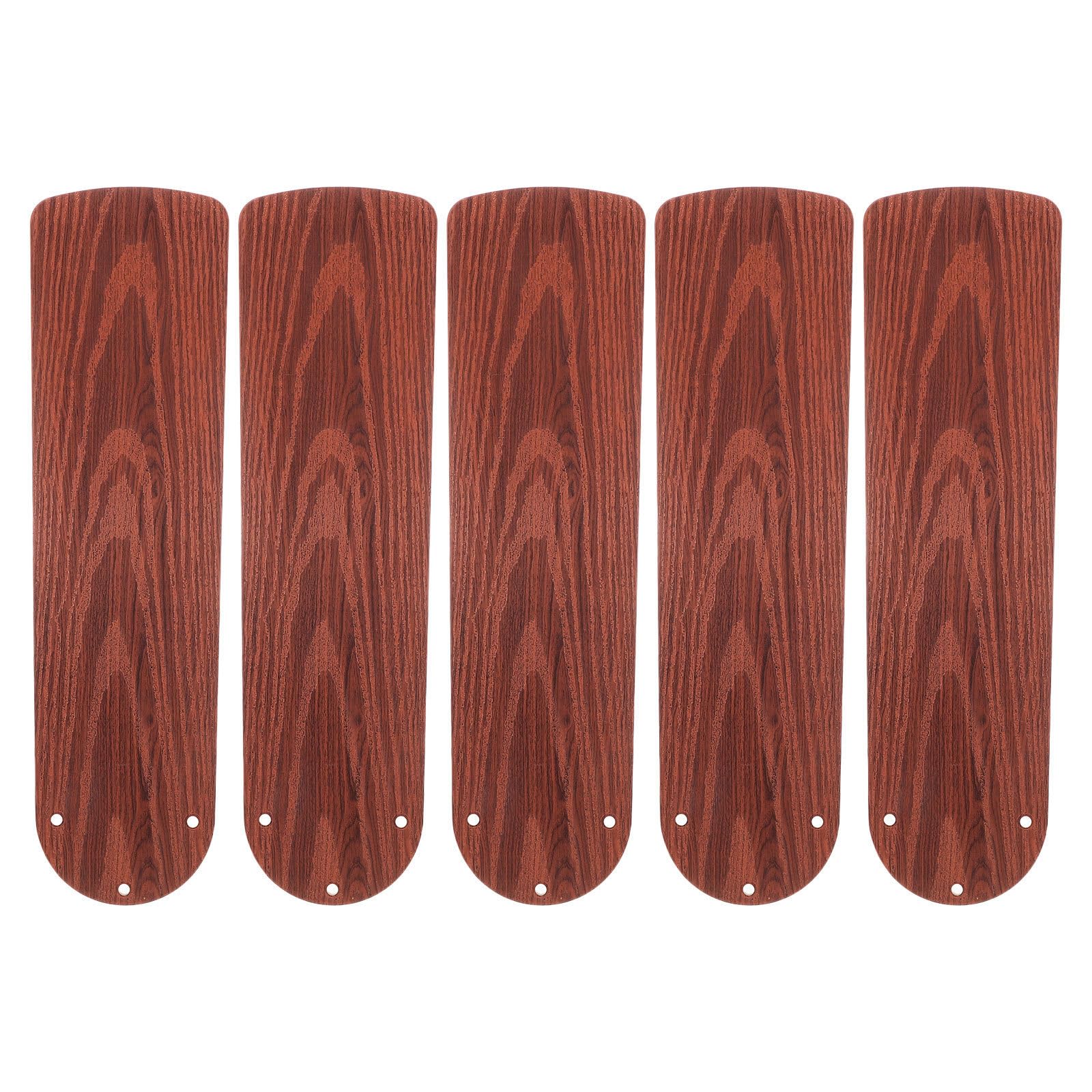 Tofficu 5 Piezas Aspas Accesorio Funcional Marrón de Plástico de Ventilador de Techo Prolongada Durabilidad y Diseño Elegante para Reparación para Interiores