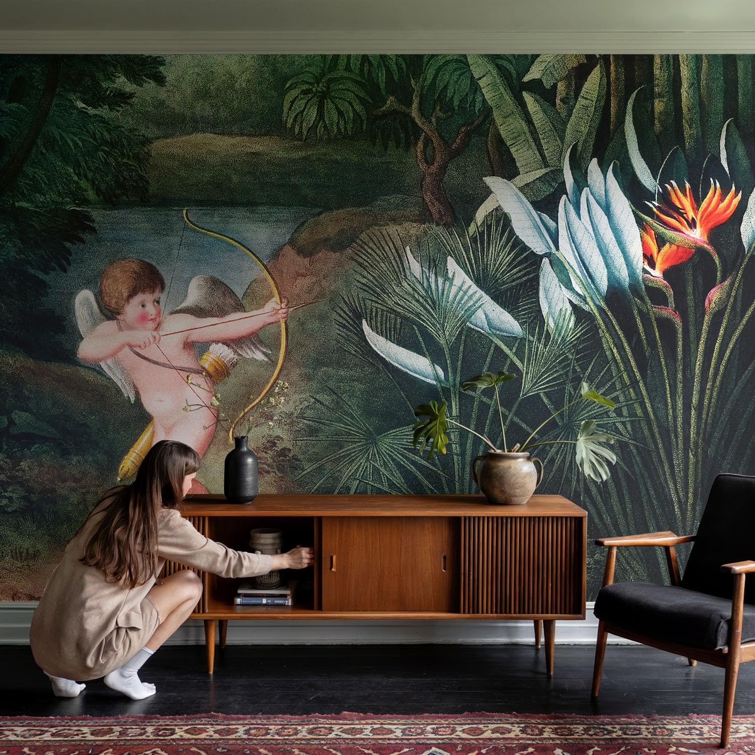 Mural Fotográfico Para Pared De Oficina 208x146 cm Cupido adorable