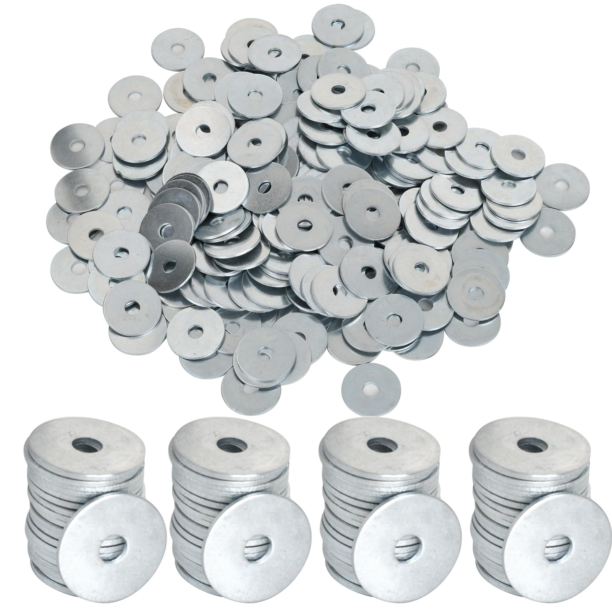 AZKEEGREY 100 Pcs M5 Washers M5 x 25 mm Penny Washers Round Thick Flat Repair Washer for Screws Bolts,