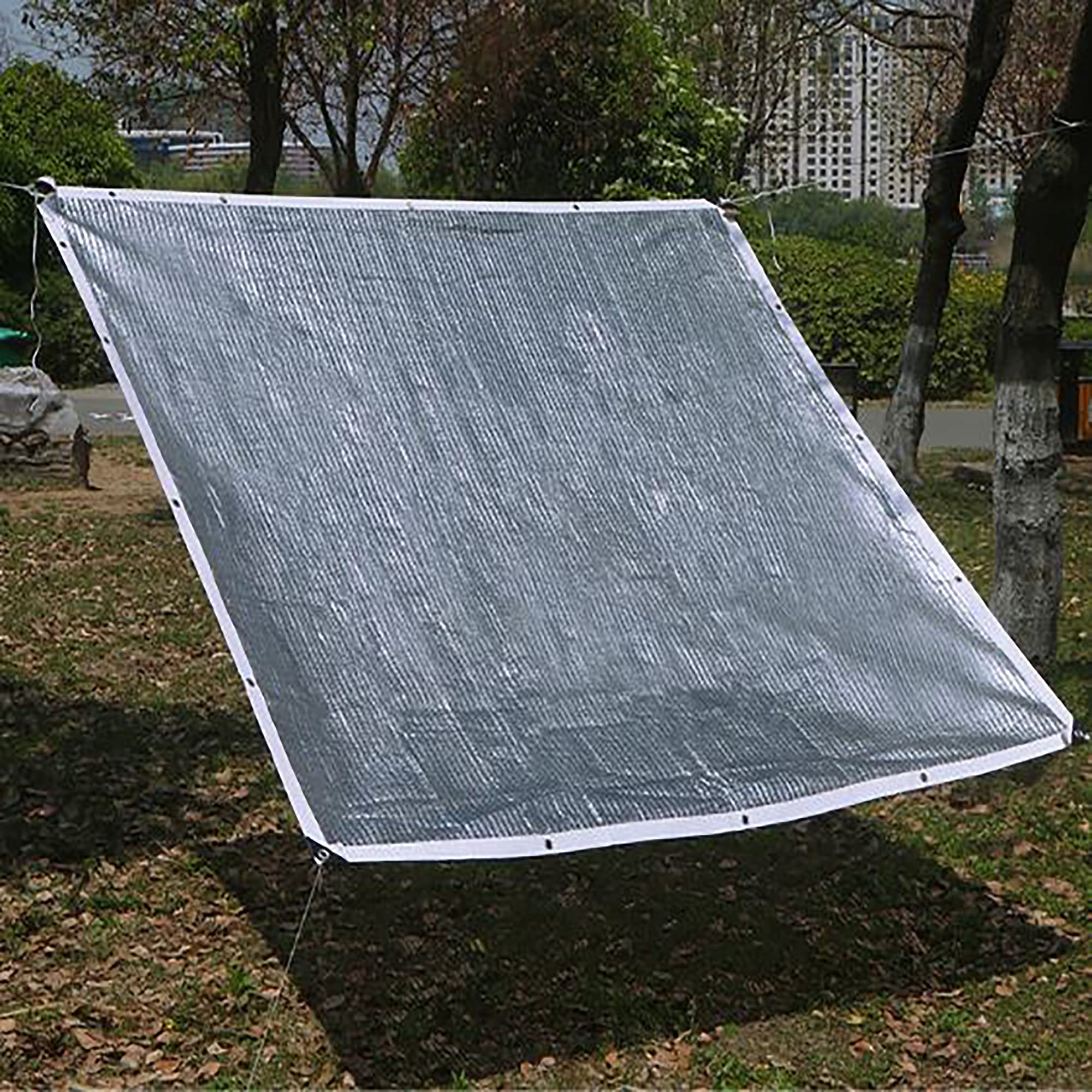Voile d'ombrage en alu 99% pour jardin et serre - Filet 5x5m
