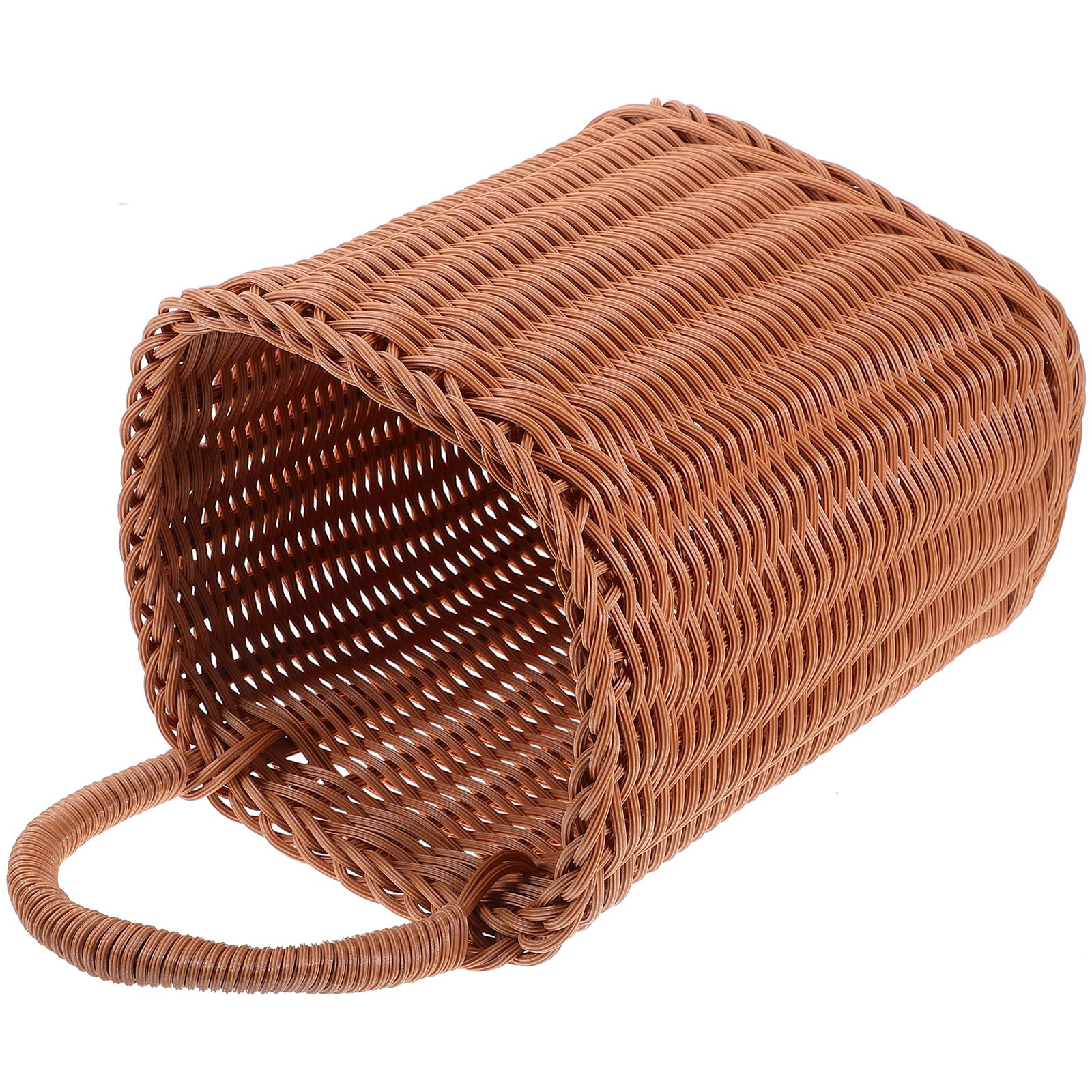 OSALADI Cesta Tejida Para Colgar En La Pared Cesta De Almacenamiento Hecha A Mano Cesta De Mimbre Florero De Granja Organizador De Montaje En Pared De Cocina Soporte Para Utensilios De