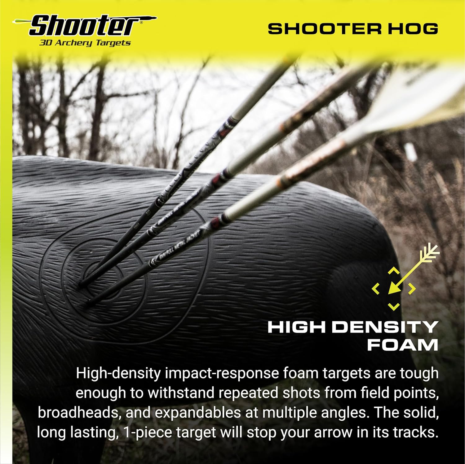 Shooter Field Logic 3D Archery Hog Target, Black, One Size