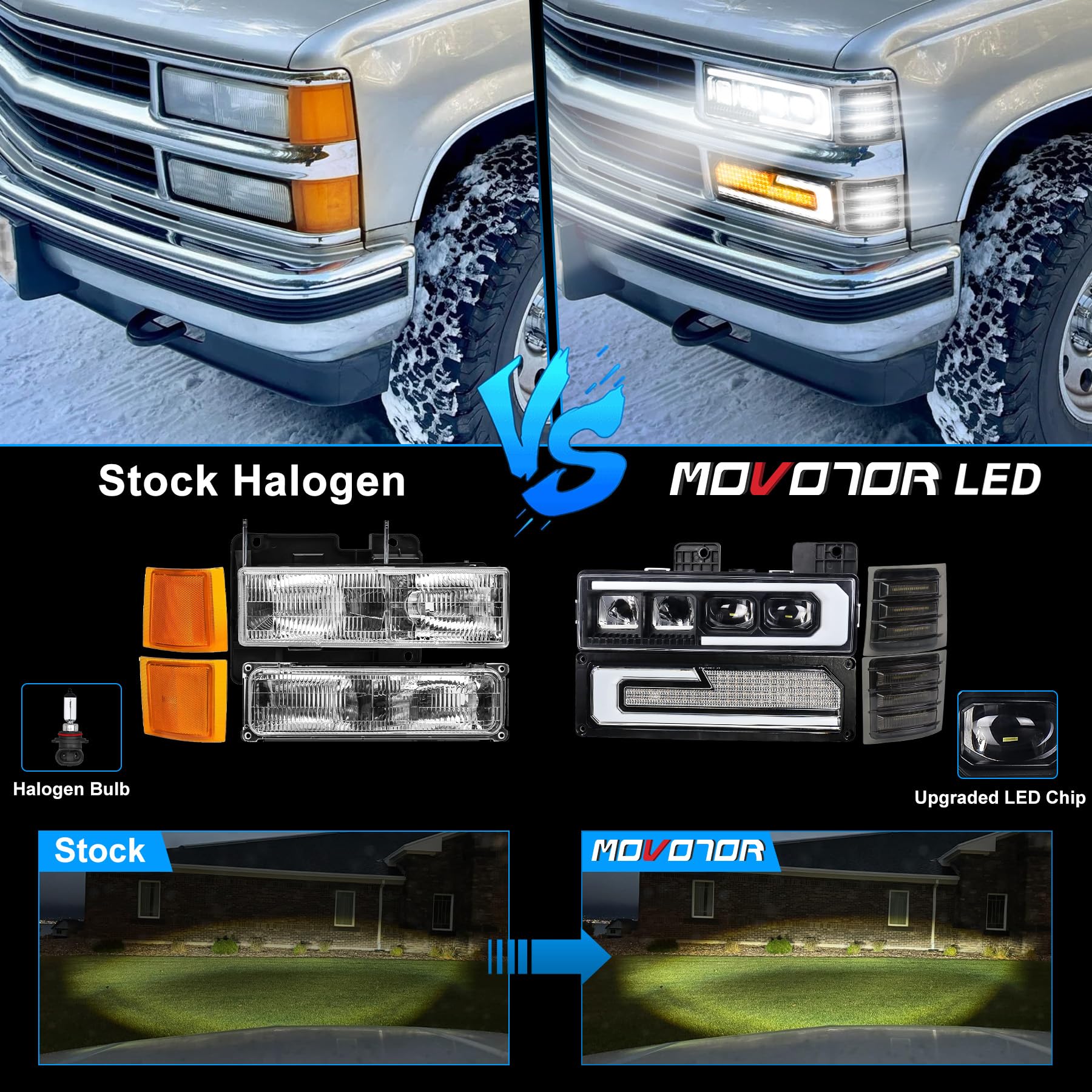 2PCS Black 5 3/4 5.75" Round LED Headlights Headlamp Hi/Lo Beam DRL Turn Signal - Foto 2