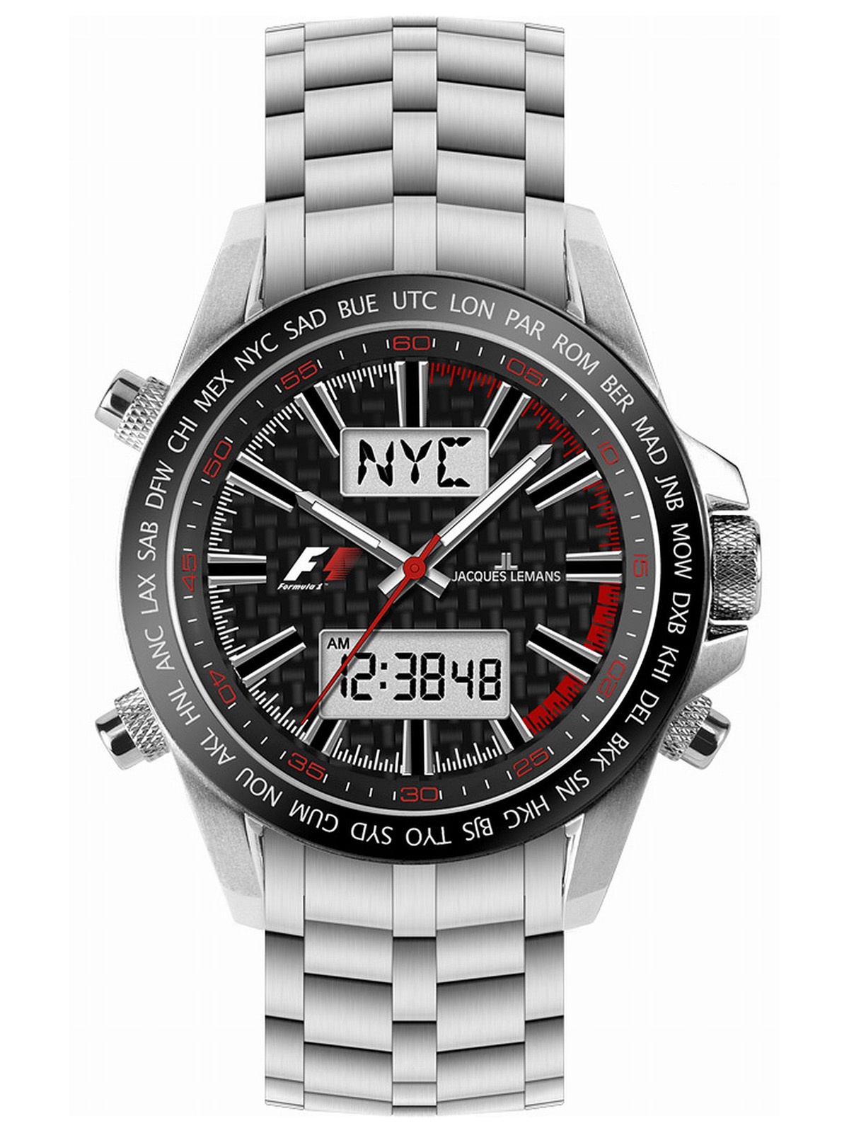 JACQUES LEMANS F1 F-5024B Herrenarmbanduhr