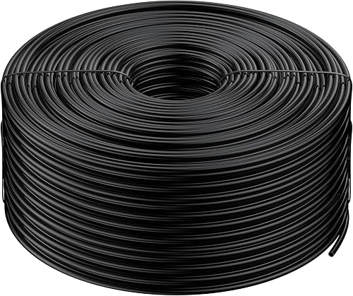 Pawfly 500 ft. 1/4" Drip Irrigation Tubing, Blank Distribution PVC Tubing for Drip Irrigation System, Drip Irrigation Hose Roll for Garden Watering System