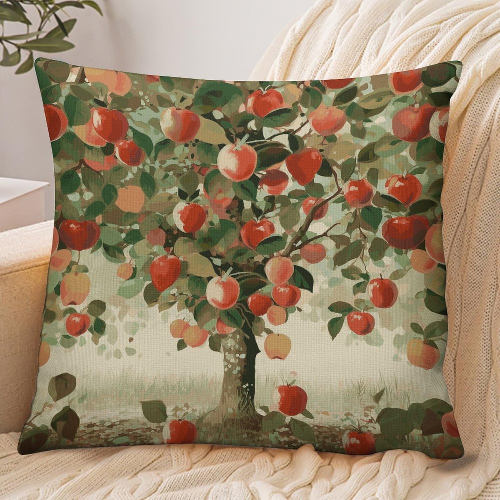 Fekiloot Style Fruit Under The Tree Pillowcase Pillow Sham Pillow Case